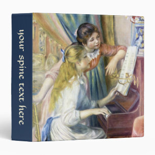Young Girls at the Piano by Pierre Renoir Binder