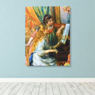 Young Girls at the Piano by Pierre Renoir Canvas Print