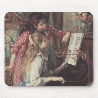 Young Girls at the Piano by Pierre Renoir Mouse Pad