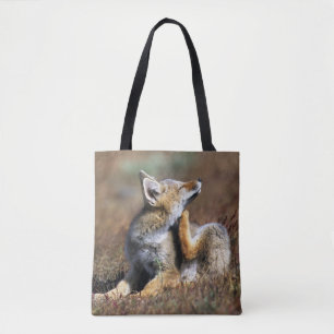 Young Grey Fox at Torres Del Paine National Park Tote Bag