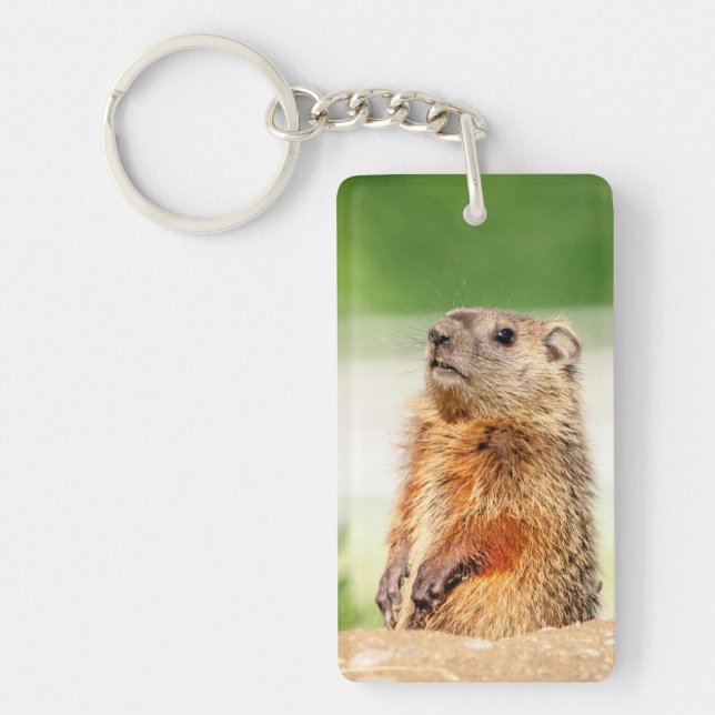 Young Groundhog Keychain (Front)
