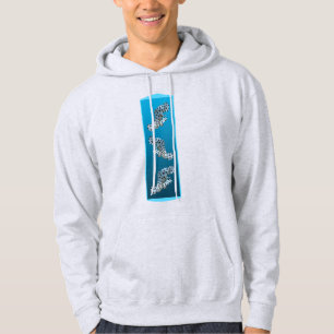 Young Grouper - Design gradient blue background    Hoodie