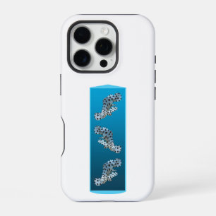 Young Grouper - Design gradient blue background iPhone 16 Pro Case