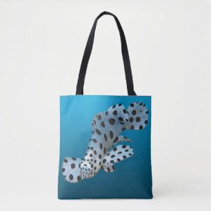 Young Grouper - Gradient blue background Tote Bag