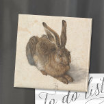 Young Hare | Albrecht Dürer Magnet<br><div class="desc">Young Hare (1502) | Albrecht Dürer’s Young Hare (1502) is a meticulously detailed watercolor painting showcasing a lifelike depiction of a hare. Renowned for its extraordinary realism, the artwork captures the texture of the hare’s fur, the delicate light in its eyes, and the subtle play of shadows. This masterpiece demonstrates...</div>