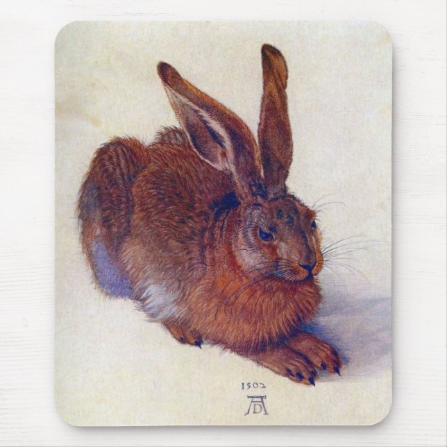 Young Hare by Albrecht Durer, Renaissance Fine Art Mouse Pad (Front)