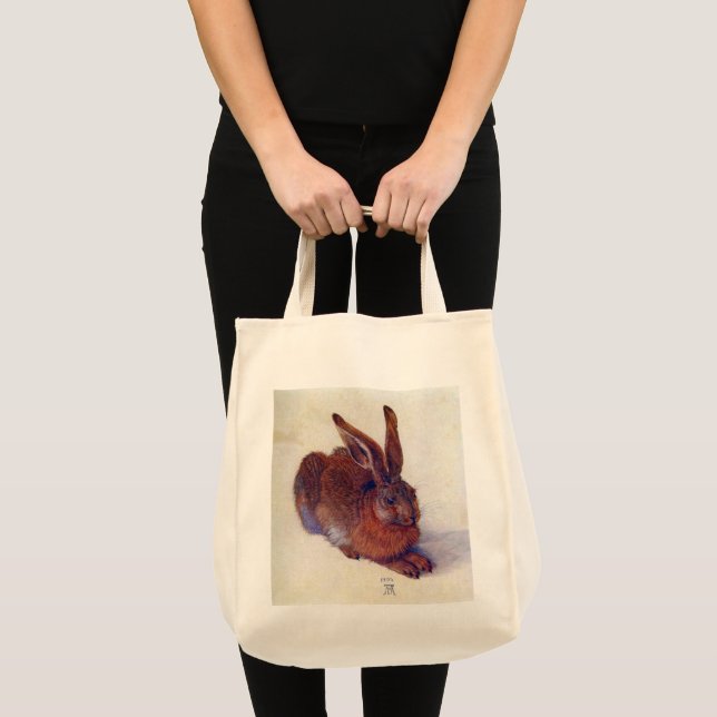 Young Hare by Albrecht Durer, Renaissance Fine Art Tote Bag (Front (Product))