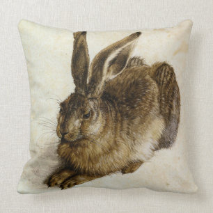 ‘Young Hare’ Reversed by Albrecht Dürer Throw Pillow