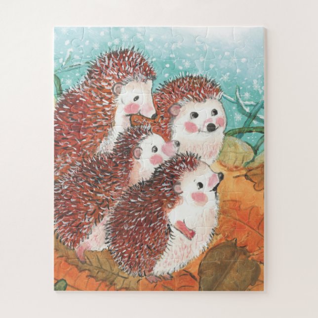 Young Hedgehogs  Jigsaw Puzzle (Vertical)