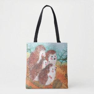 Young Hedgehogs  Planner Tote Bag