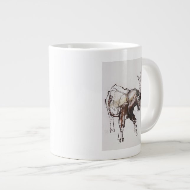 Young Ibex Gran Paradiso 2005 Large Coffee Mug (Front Right)