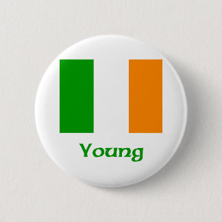 Young Irish Flag 2 Inch Round Button