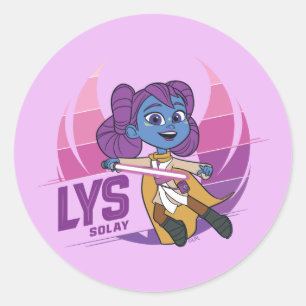 Young Jedi Adventures Lys Solay Classic Round Sticker