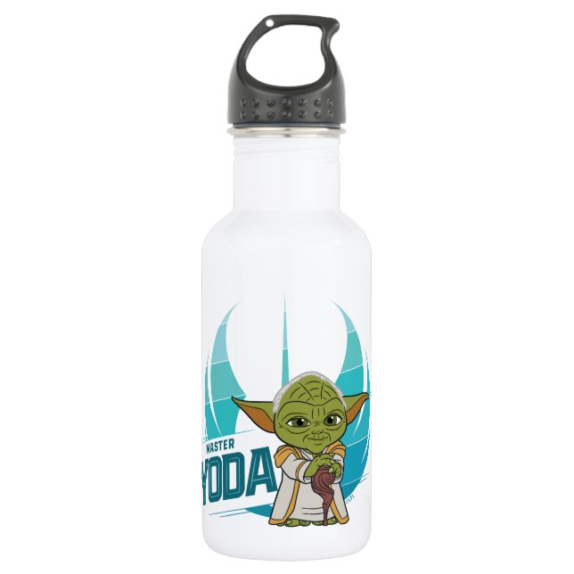 Young Jedi Adventures Master Yoda 532 Ml Water Bottle (Front)