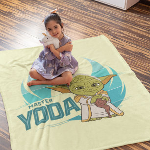 Young Jedi Adventures Master Yoda Fleece Blanket