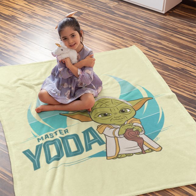 Young Jedi Adventures Master Yoda Fleece Blanket (Creator Uploaded)