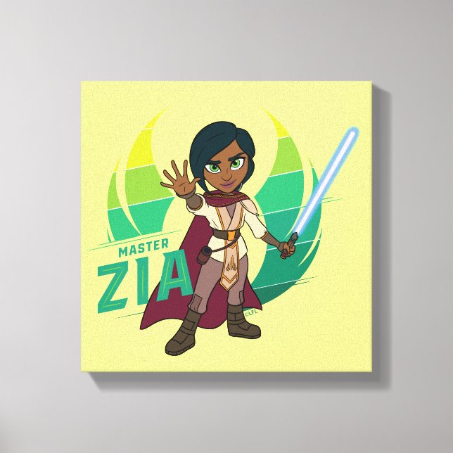 Young Jedi Adventures Master Zia Canvas Print (Front)