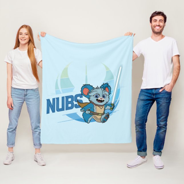 Young Jedi Adventures Nubs Fleece Blanket (In Situ)