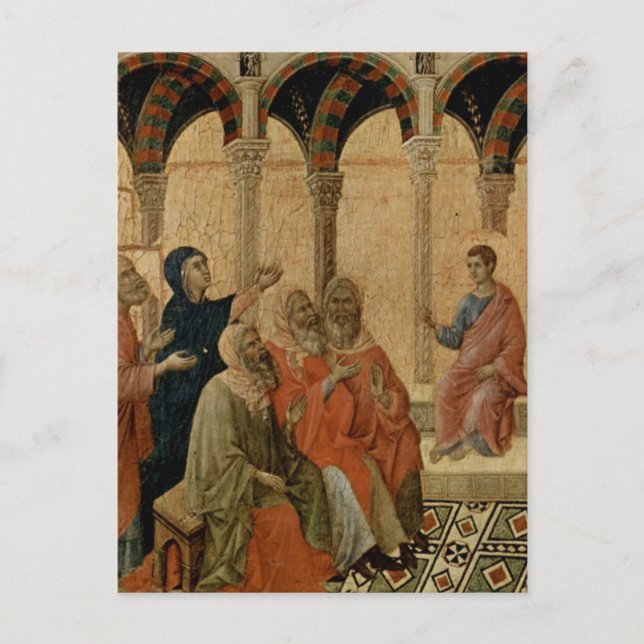 Young Jesus Teaching in the Temple Postcard (Front)