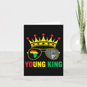 Young Juneteenth 1865 King Freedom African June 19 Card