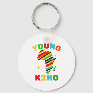 Young King Colorful African American Black History Keychain
