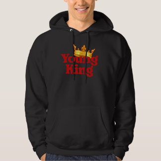 Young King Powerful Crown Birthday And Power Retro Hoodie