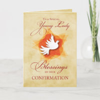 Young Lady, Confirmation Congratulations Blessings