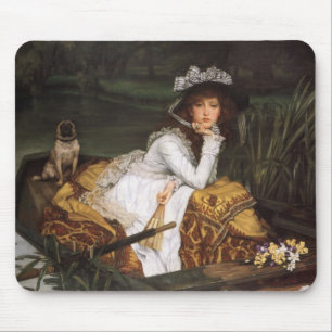 Young Lady In A Boat Mouse Pad