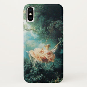 YOUNG LADY ON THE SWING IN NATURE Green Pink Case-Mate iPhone Case