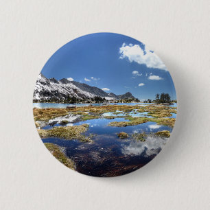 Young lakes - Yosemite - Sierra Nevada Mountains - 2 Inch Round Button