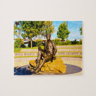 Young Lincoln Monument Jigsaw Puzzle