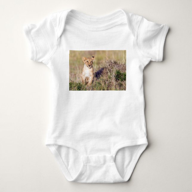 Young lion baby bodysuit (Front)
