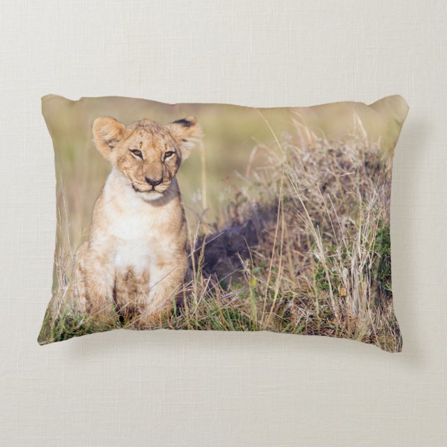 Young lion decorative pillow (Back)