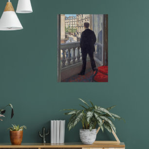 Young Man at His Window by Gustave Caillebotte Poster