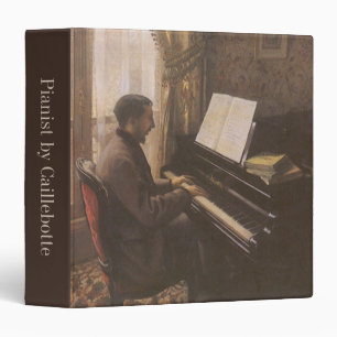Young Man Playing the Piano by Gustave Caillebotte Binder
