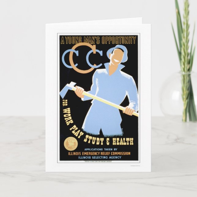 Young Mans Opportunity 1941 WPA Card (Front)