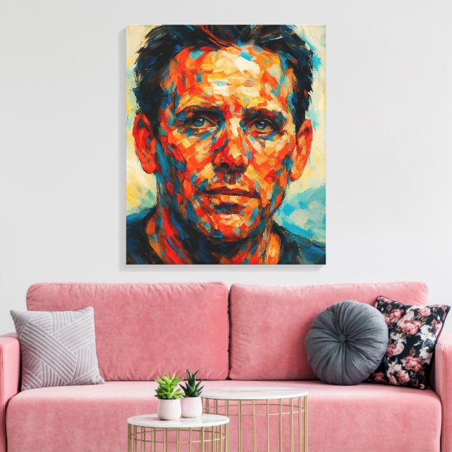Young Mans Thoughts - Closer - Canvas Print (Insitu(LivingRoom))