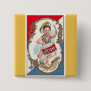 Young Marco Rubio 2016 2 Inch Square Button