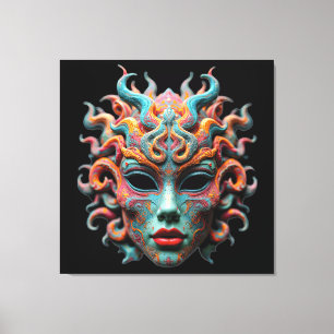 Young Medusa - Psychedelic Mythology Art T-Shirt Canvas Print