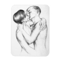 Young Men Kissing (Vintage Gay Art)