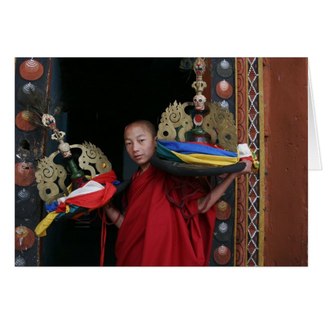 Young Monk with Black Hats (Front Horizontal)