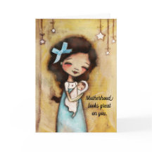 Young Mother - First Mother's Day Card