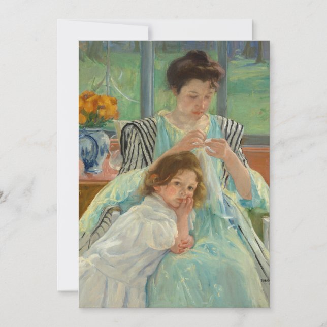 Young Mother Sewing | Mary Cassatt (Front)