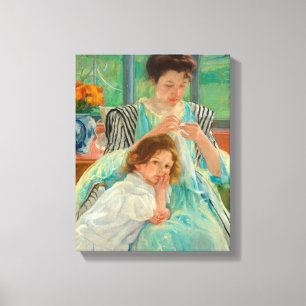 Young Mother Sewing   Mary Cassatt Canvas Print