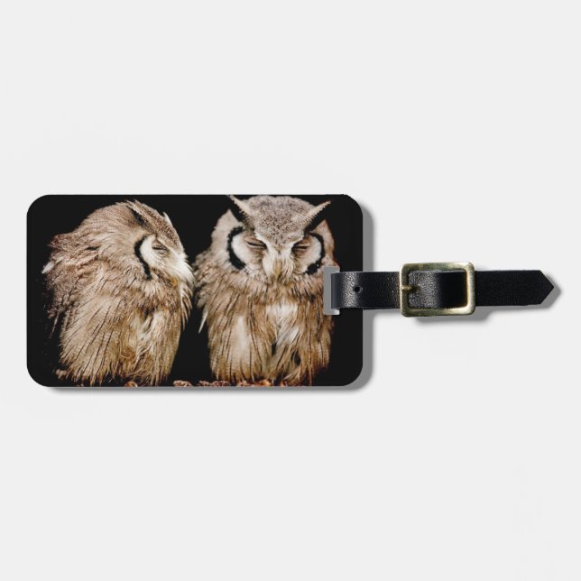 Young Owlets Luggage Tag (Front Horizontal)