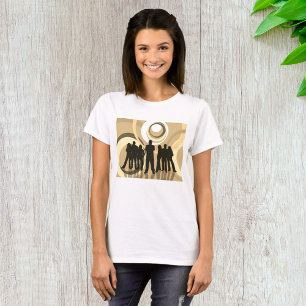 Young People Retro Background T-Shirt