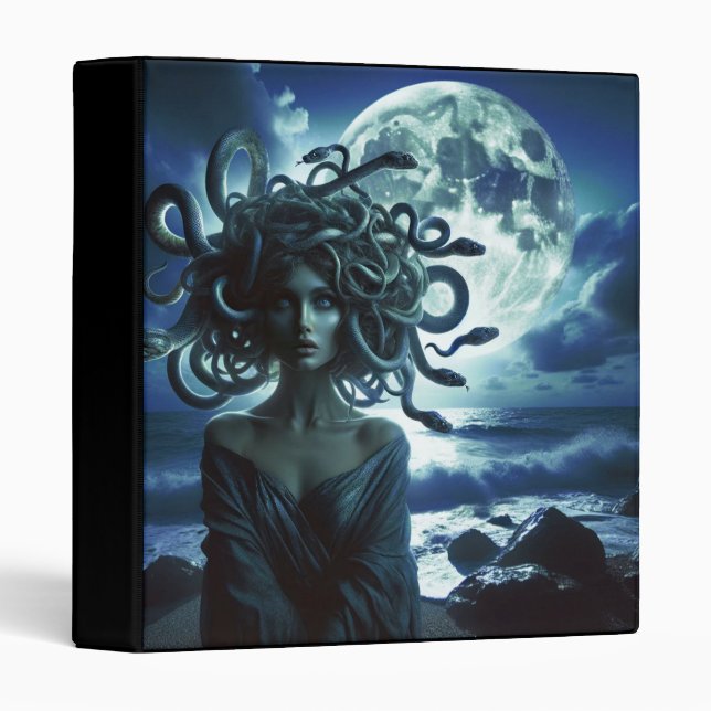 Young Pretty Medusa by the Moon & Ocean Binder (Front/Spine)