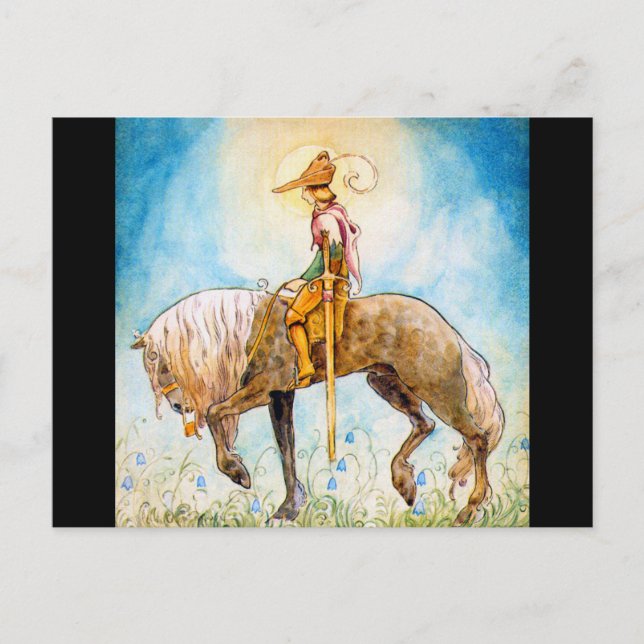 Young Prince on a Horse Postcard (Front)