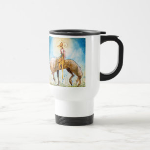 Young Prince on a Horse Travel Mug