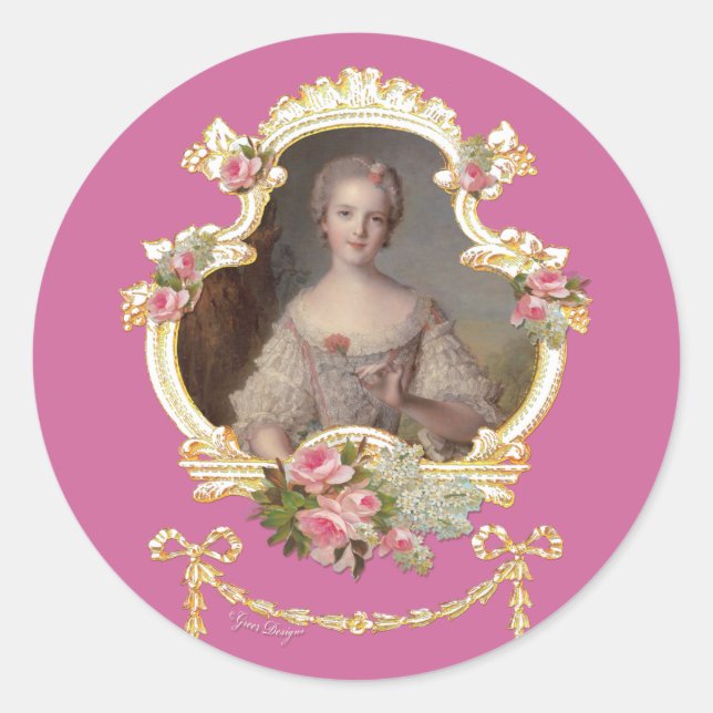 Young Princess Louise Marie of France Stickers (Front)